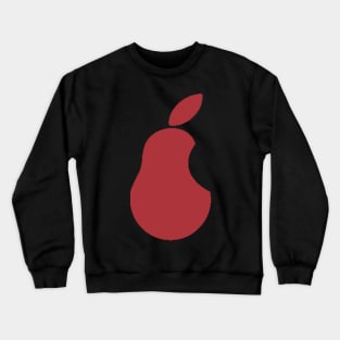 Iconic Pear Brand Red Crewneck Sweatshirt